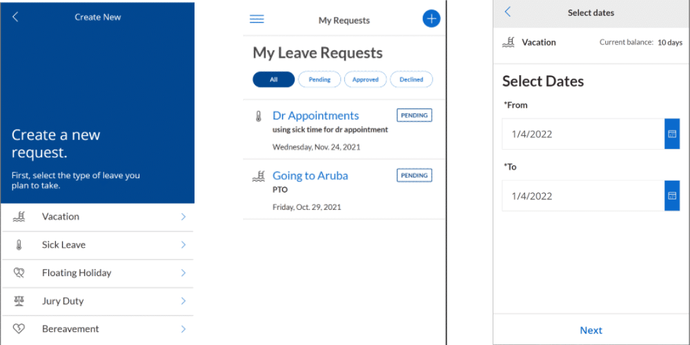 manage leave requests with power apps for HR departments