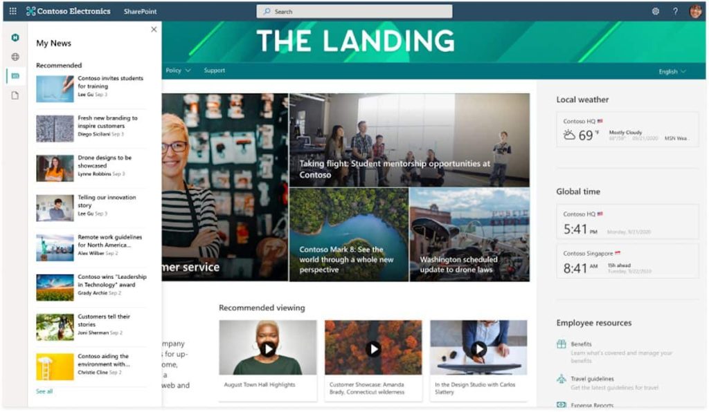 SharePoint App Bar