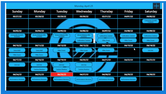 SharePoint Intranet Homepage Calendar